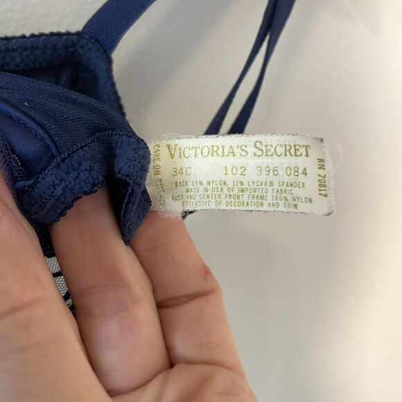 Vintage Victoria’s Secret Gold Label Floral Bra Lace Sz 34C - Picture 4 of 5